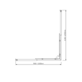 Darrahopens Furniture > Bathroom Adjustable 1000x1200mm Double Sliding Door Glass Shower Screen in Gold