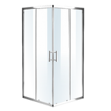 Darrahopens Furniture > Bathroom Adjustable 1000x900mm Double Sliding Door Glass Shower Screen in Chrome