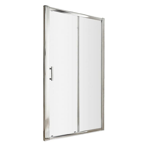 Darrahopens Furniture > Bathroom Adjustable 1100-120mm Wall to Wall Sliding Door Glass Shower Screen in Chrome