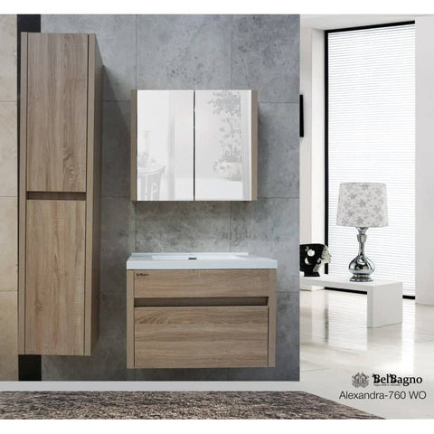 Darrahopens Furniture > Bathroom Alexandra wall hung bathroom vanity in White Oak