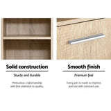 darrahopens Furniture > Bathroom Artiss 185cm Bathroom Cabinet Tallboy Furniture Toilet Storage Laundry Cupboard Oak