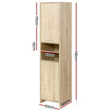 darrahopens Furniture > Bathroom Artiss 185cm Bathroom Cabinet Tallboy Furniture Toilet Storage Laundry Cupboard Oak