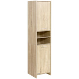 darrahopens Furniture > Bathroom Artiss 185cm Bathroom Cabinet Tallboy Furniture Toilet Storage Laundry Cupboard Oak