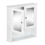 darrahopens Furniture > Bathroom Artiss Bathroom Tallboy Storage Cabinet with Mirror - White
