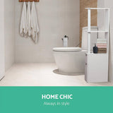 darrahopens Furniture > Bathroom Artiss Freestanding Bathroom Storage Cabinet - White