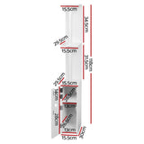 darrahopens Furniture > Bathroom Artiss Freestanding Bathroom Storage Cabinet - White