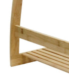 darrahopens Furniture > Bathroom Bamboo Towel Bar Metal Holder Rack 3-Tier Freestanding and Bottom shelf for Bathroom