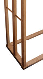 darrahopens Furniture > Bathroom Bamboo Towel Bar Metal Holder Rack 3-Tier Freestanding for Bathroom and Bedroom