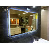 Darrahopens Furniture > Bathroom Belbagno Rectangular LED Bathroom Wall Mirror