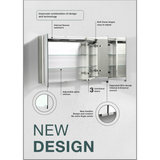 Darrahopens Furniture > Bathroom Belbagno Smart LED 2 doors shaving cabinet