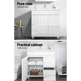 darrahopens Furniture > Bathroom Cefito 750mm Bathroom Vanity Cabinet Unit Wash Basin Sink Storage Freestanding White