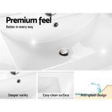 darrahopens Furniture > Bathroom Cefito 750mm Bathroom Vanity Cabinet Unit Wash Basin Sink Storage Freestanding White