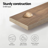 darrahopens Furniture > Bathroom Cefito 900mm Bathroom Vanity Cabinet Wash Basin Unit Sink Storage Wall Mounted Oak White