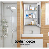 darrahopens Furniture > Bathroom Cefito Bathroom Vanity Mirror with Storage Cavinet - White