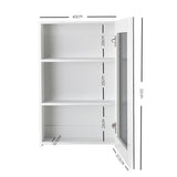 darrahopens Furniture > Bathroom Cefito Bathroom Vanity Mirror with Storage Cavinet - White