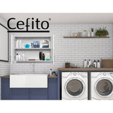 darrahopens Furniture > Bathroom Cefito Wall Cabinet Storage Bathroom Kitchen Bedroom Cupboard Organiser White