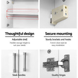 darrahopens Furniture > Bathroom Cefito Wall Cabinet Storage Bathroom Kitchen Bedroom Cupboard Organiser White