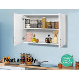 darrahopens Furniture > Bathroom Cefito Wall Cabinet Storage Bathroom Kitchen Bedroom Cupboard Organiser White