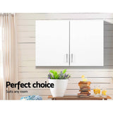 darrahopens Furniture > Bathroom Cefito Wall Cabinet Storage Bathroom Kitchen Bedroom Cupboard Organiser White