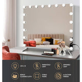 darrahopens Furniture > Bathroom Embellir Makeup Mirror with Light LED Hollywood Mounted Wall Mirrors Cosmetic