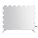 darrahopens Furniture > Bathroom Embellir Makeup Mirror with Light LED Hollywood Mounted Wall Mirrors Cosmetic