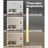 darrahopens Furniture > Bathroom Embellir Makeup Mirror with Light LED Hollywood Vanity Dimmable Wall Mirrors