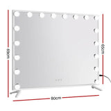 darrahopens Furniture > Bathroom Embellir Makeup Mirror with Light LED Hollywood Vanity Dimmable Wall Mirrors