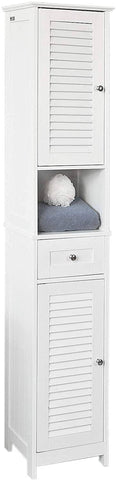darrahopens Furniture > Bathroom Freestanding Tall Bathroom Cabinet 170x32x30 cm