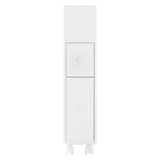 Darrahopens Furniture > Bathroom Removable Bathroom Side Cabinet Toilet Caddy with Storage Drawers- White
