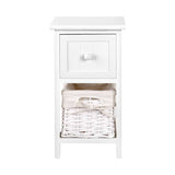 darrahopens Furniture > Bedroom 2 PCS Artiss Bedside Table - White