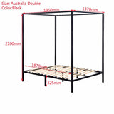 darrahopens Furniture > Bedroom 4 Four Poster Double Bed Frame