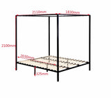 darrahopens Furniture > Bedroom 4 Four Poster King Bed Frame
