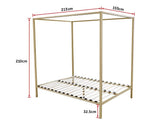 darrahopens Furniture > Bedroom 4 Four Poster Queen Bed Frame
