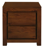 Darrahopens Furniture > Bedroom Amsterdam 2 Drawer Bedside Table (Mahogany)