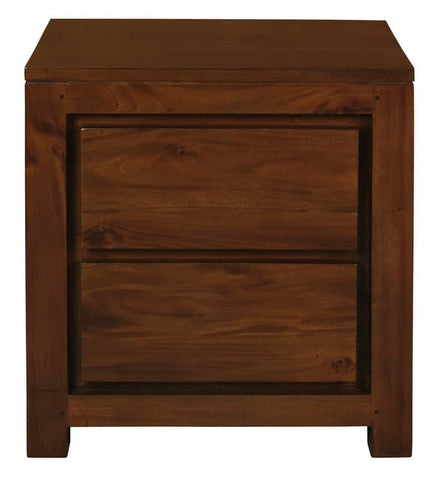 Darrahopens Furniture > Bedroom Amsterdam 2 Drawer Bedside Table (Mahogany)
