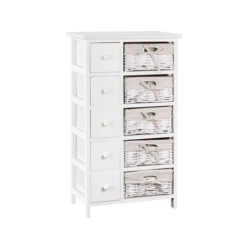 darrahopens Furniture > Bedroom Artiss 5 Basket Storage Drawers - White