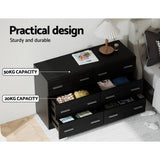 Darrahopens Furniture > Bedroom Artiss 6 Chest of Drawers Cabinet Dresser Table Tallboy Lowboy Storage Black