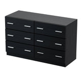 Darrahopens Furniture > Bedroom Artiss 6 Chest of Drawers Cabinet Dresser Table Tallboy Lowboy Storage Black
