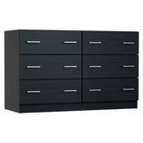 Darrahopens Furniture > Bedroom Artiss 6 Chest of Drawers Cabinet Dresser Table Tallboy Lowboy Storage Black