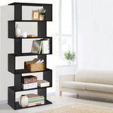 darrahopens Furniture > Bedroom Artiss 6 Tier Display Shelf - Black