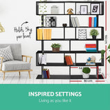 darrahopens Furniture > Bedroom Artiss 6 Tier Display Shelf - Black