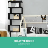 darrahopens Furniture > Bedroom Artiss 6 Tier Display Shelf - Black