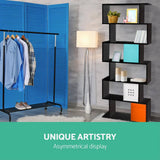 darrahopens Furniture > Bedroom Artiss 6 Tier Display Shelf - Black