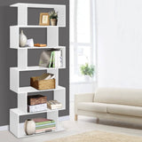 darrahopens Furniture > Bedroom Artiss 6 Tier Display Shelf - White