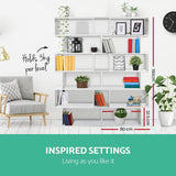 darrahopens Furniture > Bedroom Artiss 6 Tier Display Shelf - White