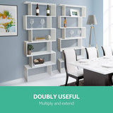 darrahopens Furniture > Bedroom Artiss 6 Tier Display Shelf - White