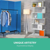 darrahopens Furniture > Bedroom Artiss 6 Tier Display Shelf - White