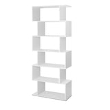 darrahopens Furniture > Bedroom Artiss 6 Tier Display Shelf - White
