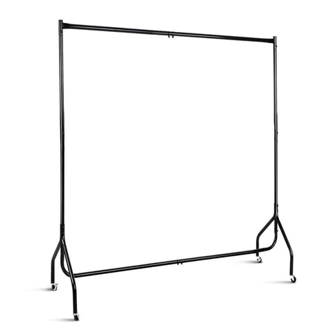 darrahopens Furniture > Bedroom Artiss 6FT Clothes Racks Metal Garment Display Rolling Rail Hanger Airer Stand Portable