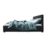 darrahopens Furniture > Bedroom Artiss Avio Bed Frame Fabric Storage Drawers - Charcoal King